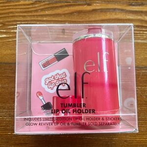 Elf tumbler lip oil holder red NIB